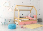 Lettino Montessori 80x160 cm a Casetta Pino e sponde D3