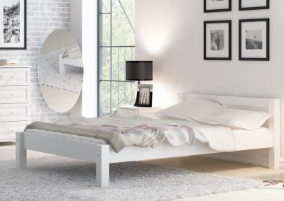 Letto Wiktoria 140x200 Bianco