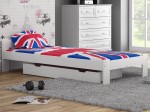 Letto in legno 90x200 Celinka bianco