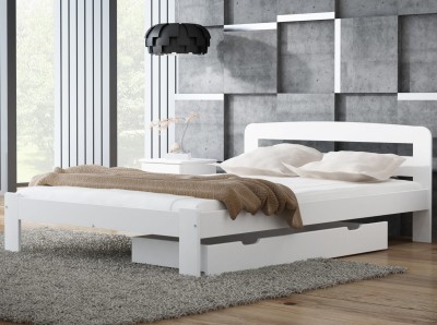 Letto in legno 140x200 Sara bianco
