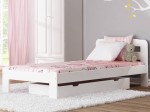 Letto in legno 90x200 Sara bianco