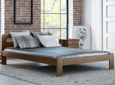 Letto in legno 120x200 Sara rovere