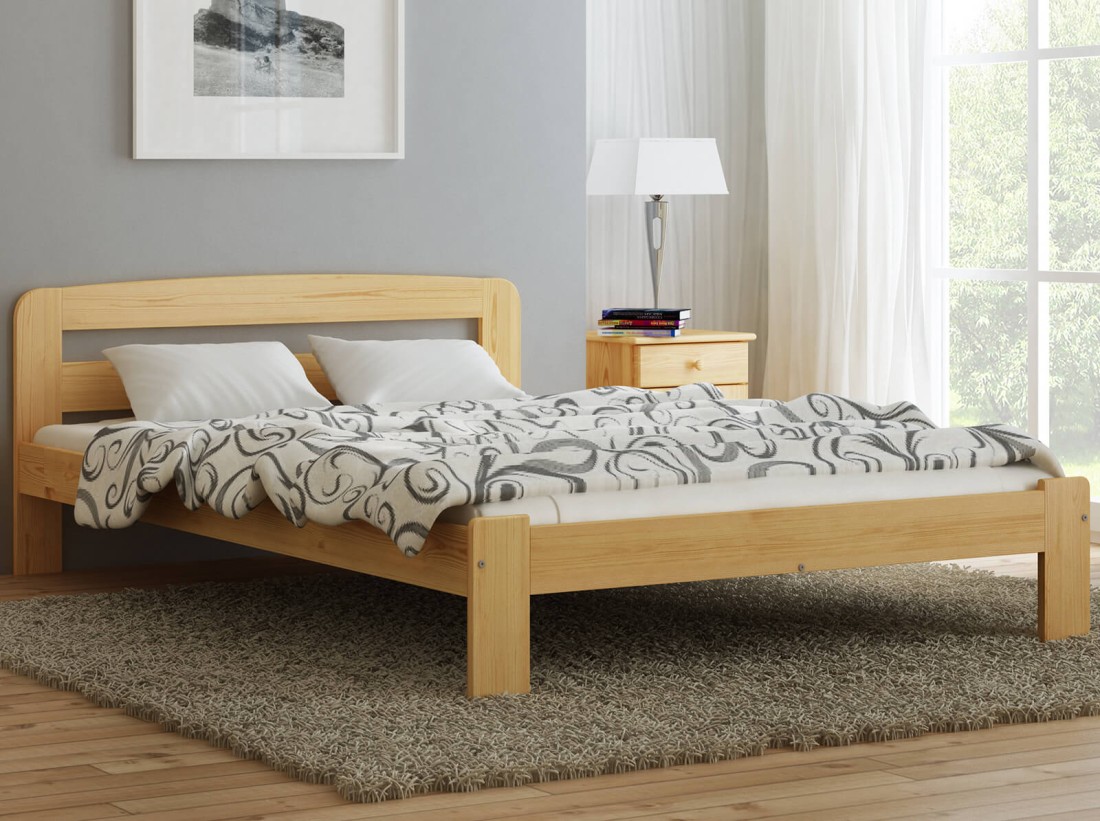 Letto in legno 140x200 Sara pino