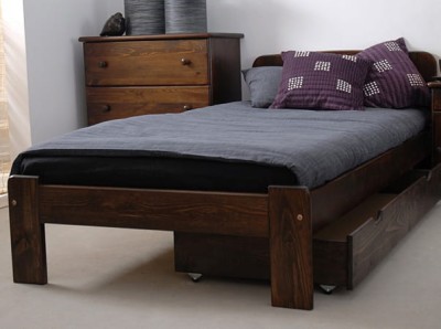 Letto in legno 90x200 Sara noce