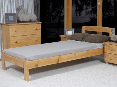 Letto in legno 90x200 Sara ontano