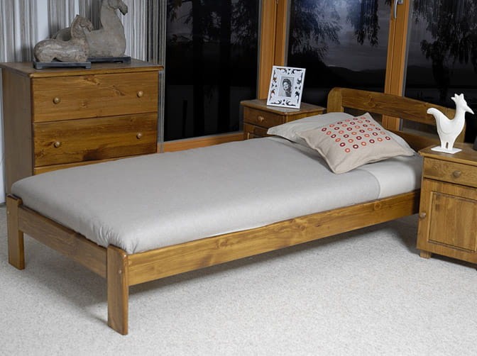 Letto in legno 90x200 Sara rovere