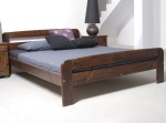 Letto in legno 140x200 Klaudia noce