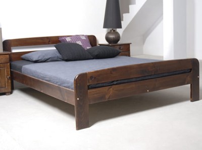 Letto in legno 160x200 Klaudia noce
