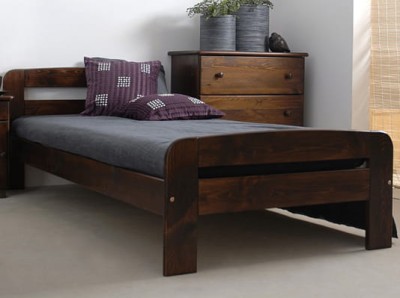 Letto in legno 90x200 Klaudia noce