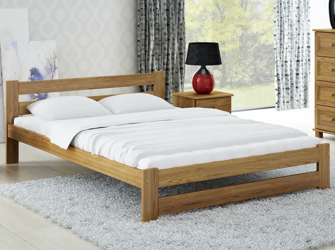 Letto in legno 140x200 Kada eco Rovere