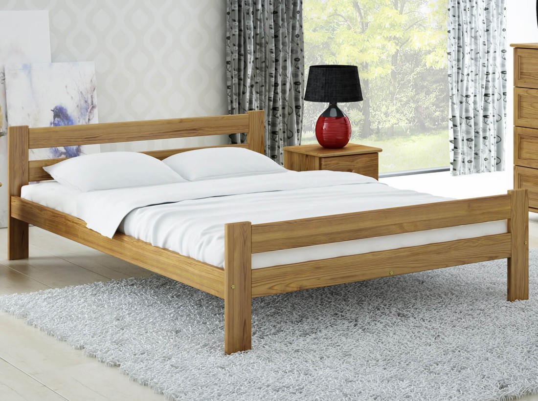 Letto in legno 160x200 Manta eco Rovere
