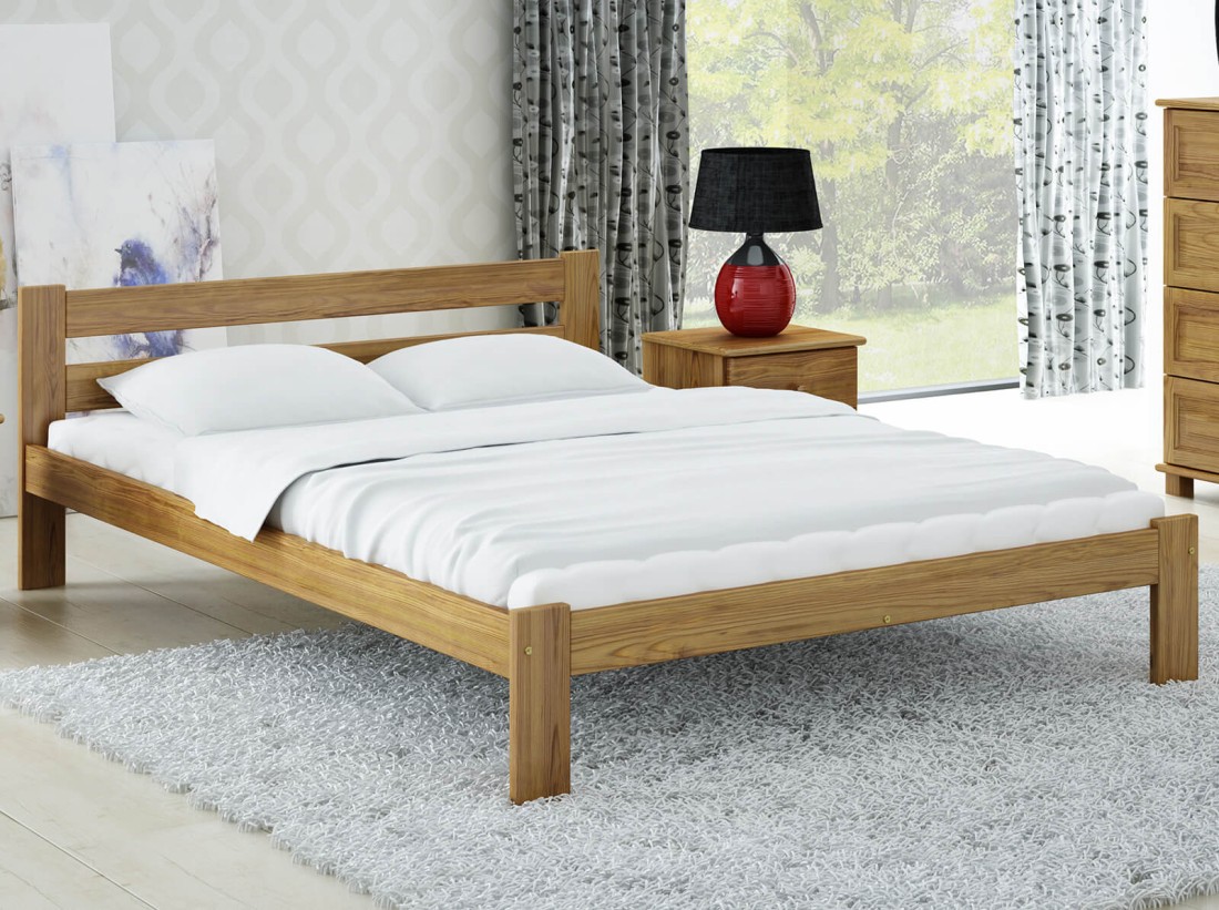 Letto in legno 120x200 Mato rovere
