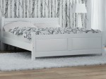Letto 180x200 in legno Lena bianco