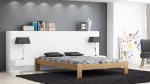 Letto in legno 140x200 Ada, colore pino