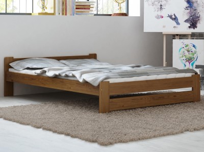 Letto in legno 120x200 Niwa rovere