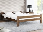 Letto in legno 140x200 Prima eco noce