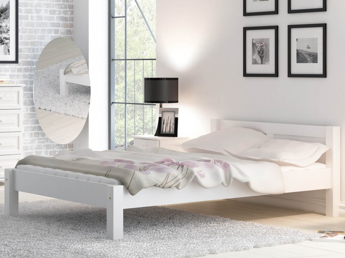 Letto Wiktoria 160x200 Bianco