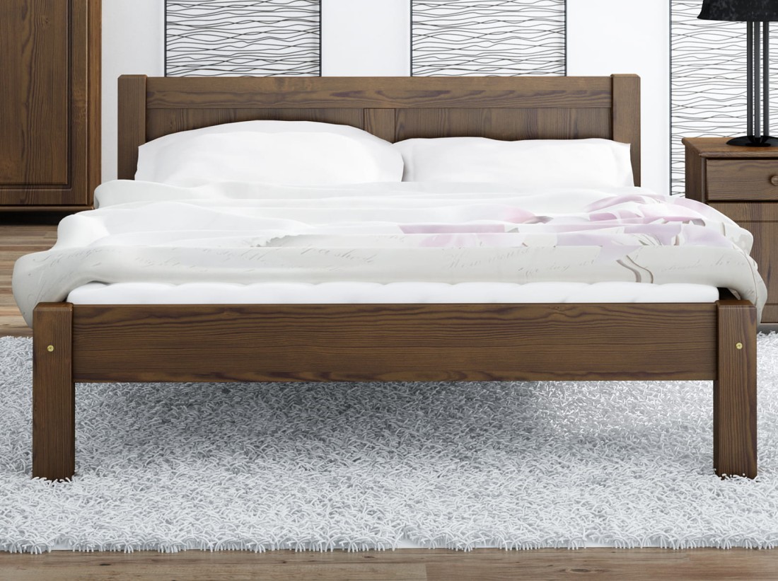 Letto 140x200 Wiktoria NOCE