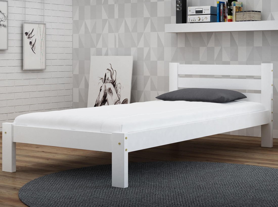 Letto 90x200 Azja BIANCO