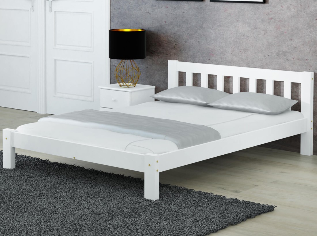 Letto 120x200 Ofelia in pino bianco
