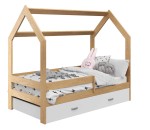 Lettino Montessori 80x160 cm a Casetta Pino e sponde D3