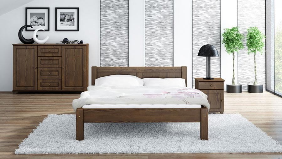Letto 140x200 Wiktoria NOCE