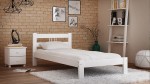 Letto in pino 90x200 Nikola bianco
