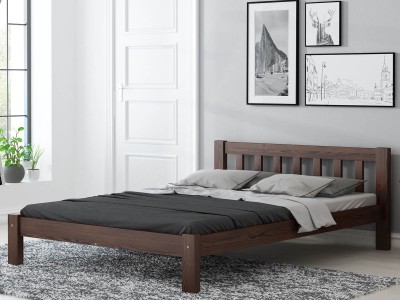 Letto in pino 120x200 Ofelia noce