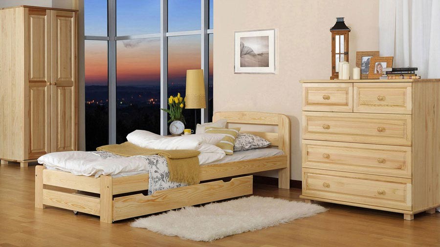 Letto 90x200 Lidia in pino