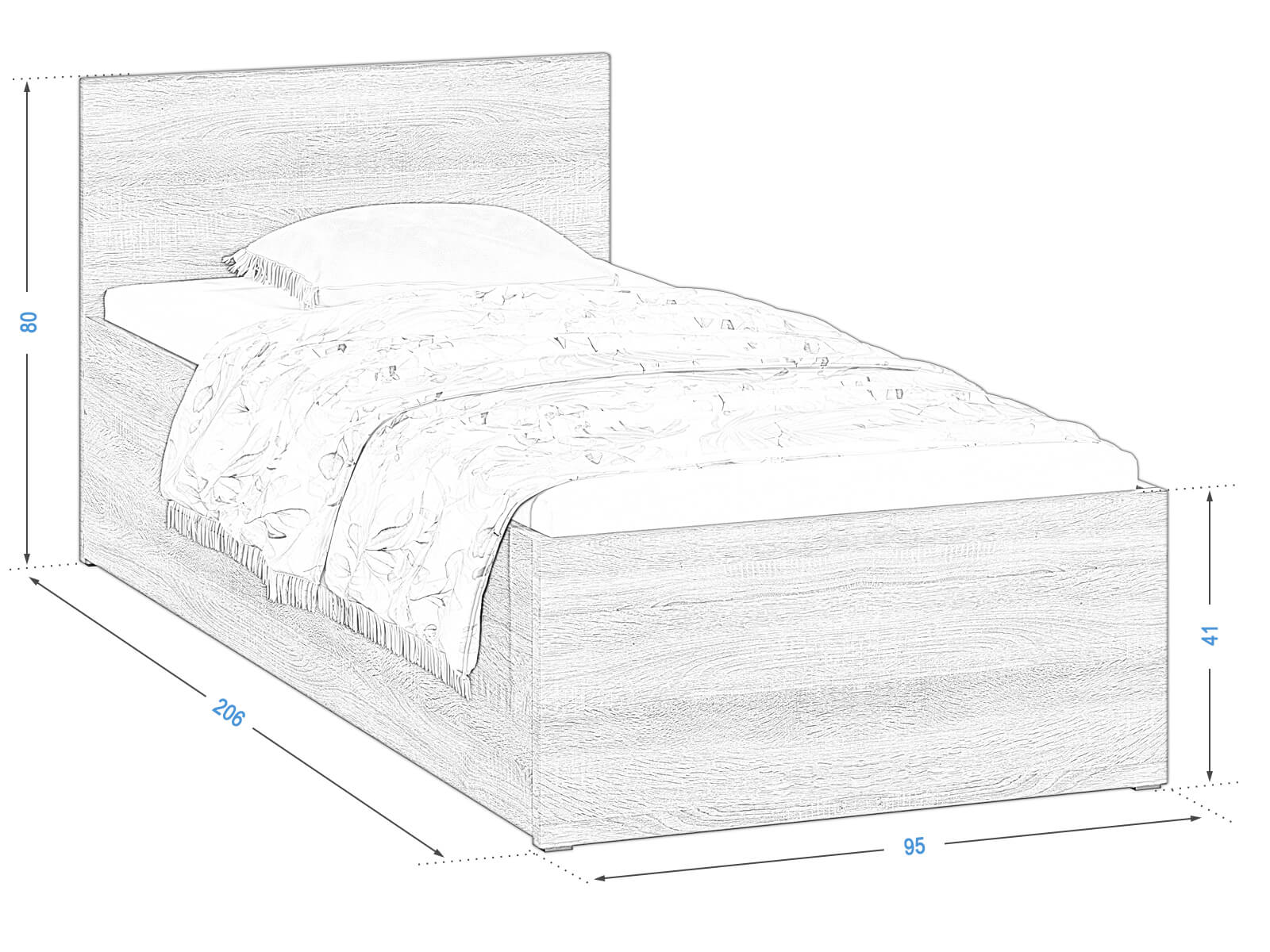 Letto DM1 90x200