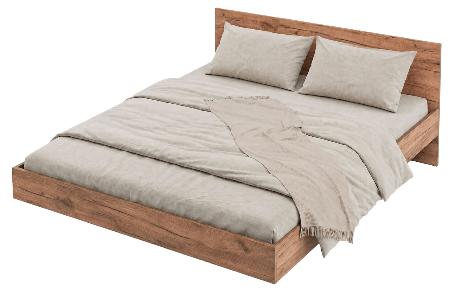 Vantaggi letto sospeso DM2 rovere artigianale