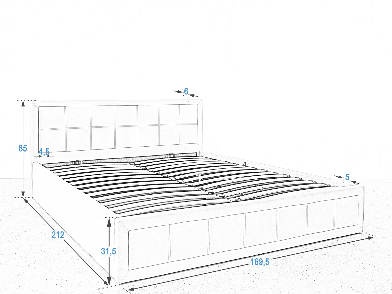 Dimensioni letto Rema 160x200