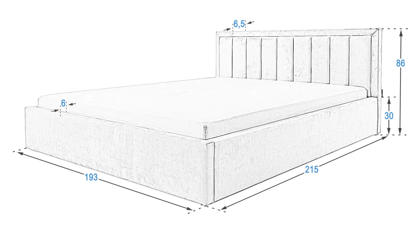 Dimensioni letto TOP line 9 180x200