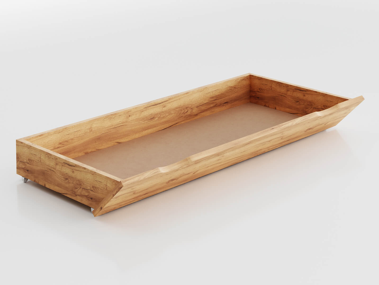 Letto contenitore singolo in legno con ruote TRAVEL STUDIO | Letto